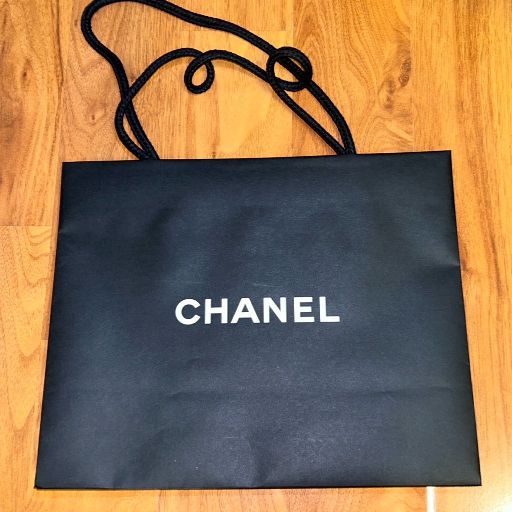 Authentic Chanel Paper Shopping Bag